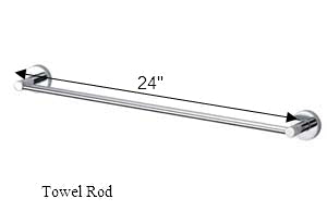 Star Towel Bar - 24-Inch