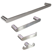 Sapphire 4-Pc Set Wall-Mounted Bathroom Accessories Brushed Nickel Celeste Designs