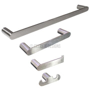 Sapphire 4-Pc Set Wall-Mounted Bathroom Accessories Brushed Nickel Celeste Designs